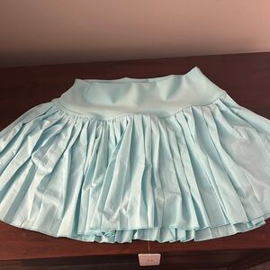 Light Blue Pleated Athletic Skort